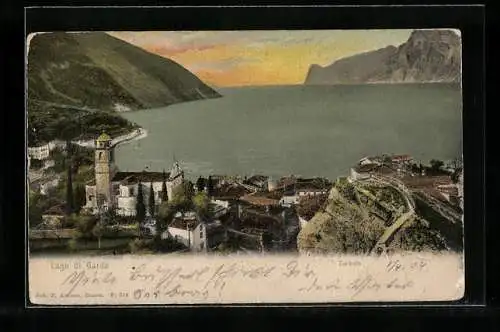 AK Torbole /Lago di Garda, Panorama mit Kirche