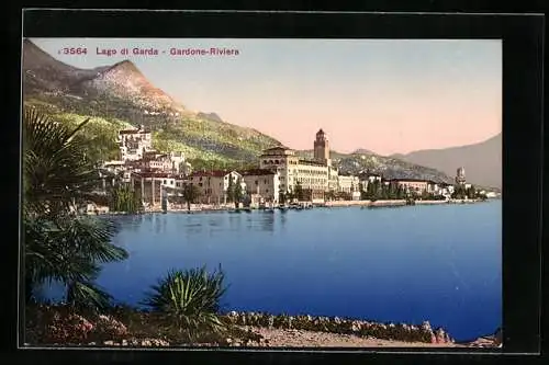 AK Gardone-Riviera /Lago di Garda, Panorama