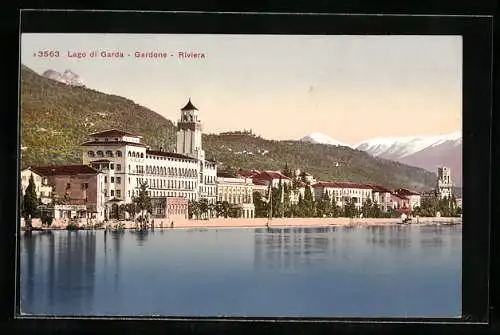 AK Gardone-Riviera /Lago di Garda, Panorama