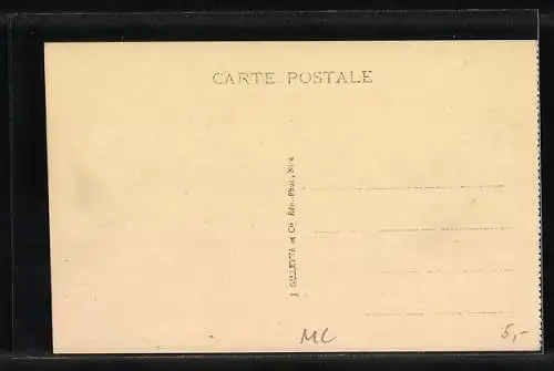 AK Monaco, Musée Océanographique, Escalier d`Honneur, Canon lance harpon