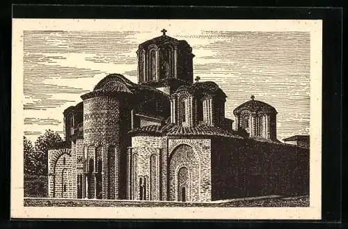 Künstler-AK Thessaloniki, Eglise de Douzes Apotres