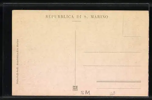 AK San Marino, Palazzo del Governo, Sala del Consiglio col quadro del Ritrosi