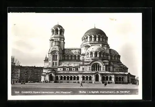 AK Sofia, L`église monument Al. Newsky