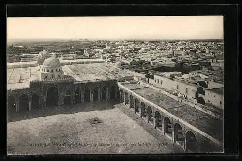 AK Kairouan, La Cour de la Grande Mosquée et vue vers la Ville