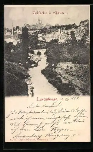 AK Luxembourg, L`Alzette à Clausen