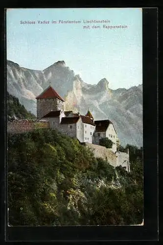 AK Vaduz, Schloss mit Rappenstein