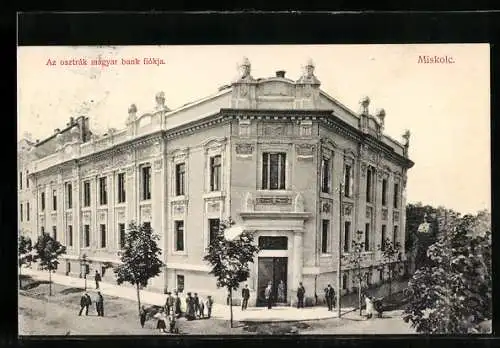 AK Miskolc, Az osztrák magyar bank fiókja
