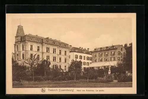 AK Diekirch, Hotel des Ardennes, Le jardin