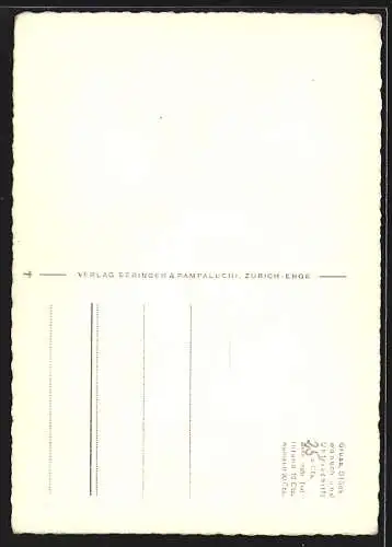 AK Zürich, Partie in der Trittligasse in der Altstadt