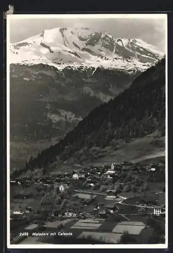 AK Maladers, Ortsansicht mit Calanda