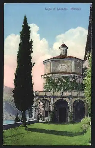 AK Morcote, Kapelle mit Anlagen