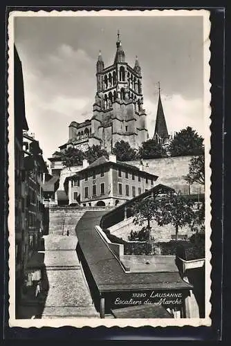 AK Lausanne, Escaliers du Marché