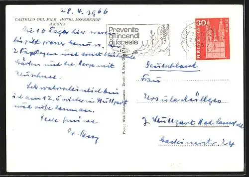 AK Ascona, Castello del Sole, Hotel Sonnenhof