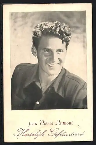 AK Schauspieler Jean Pierre Aumont