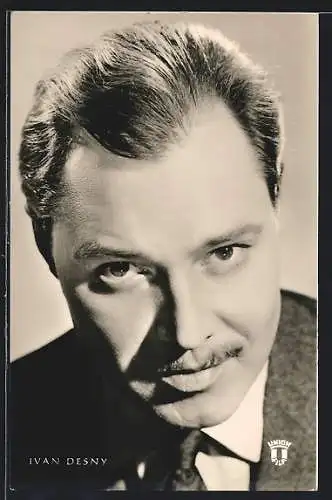 AK Schauspieler Ivan Desny mit Bart