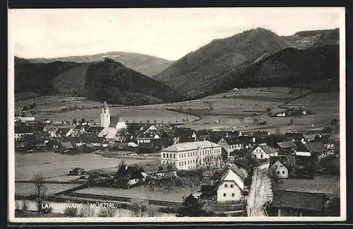 AK Langenwang /Mürztal, Teilansicht mit Kirche