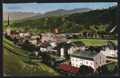 AK Bischofshofen, Teilansicht mit Kirche