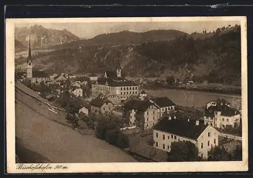 AK Bischofshofen, Teilansicht mit Kirche