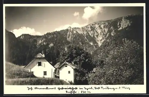 AK Neuberg a. d. Mürz, Joh. Oberwallners Gasthaus in Tyrol