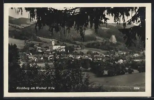 AK Kirchberg am Wechsel, Teilansicht mit Kloster