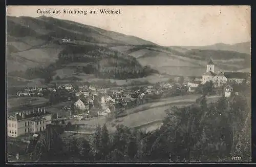 AK Kirchberg am Wechsel, Teilansicht mit Kloster