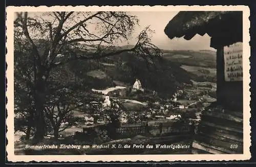 AK Kirchberg am Wechsel, Teilansicht mit Kirche