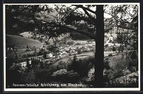 AK Kirchberg am Wechsel, Teilansicht mit Kloster