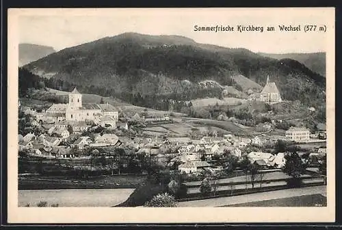 AK Kirchberg am Wechsel, Panorama mit Kloster