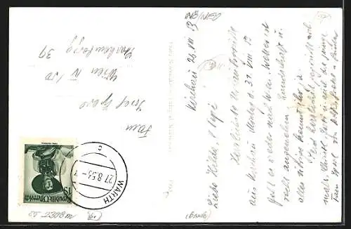 AK Warth /N.-Oe., Kirchau, Ortsansicht