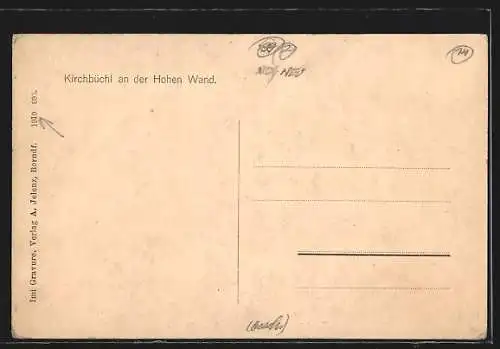 AK Höflein an der Hohen Wand, KIrche Maria Kirchbüchl an der Hohen Wand