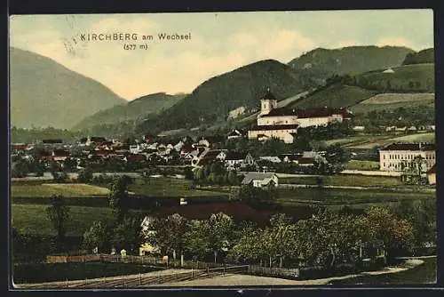 AK Kirchberg am Wechsel, Teilansicht mit Kloster