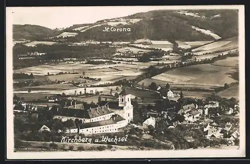 AK Kirchberg a. Wechsel, Teilansicht mit Kloster u. St. Corona