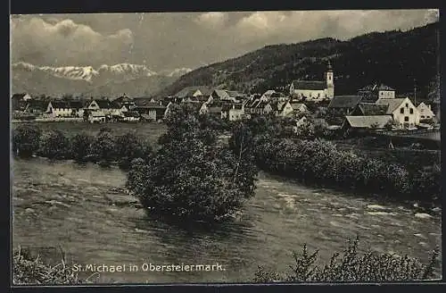 AK St. Michael ob Leoben, Panorama des Ortes