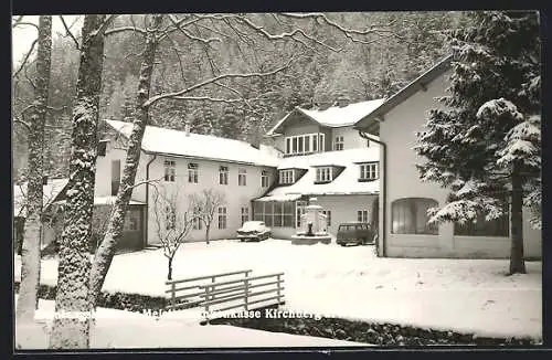 AK Kirchberg a. Wechsel, Erholungsheim der Meisterkrankenkasse im Winter