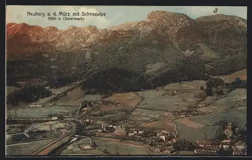 AK Neuberg a. d. Mürz, Ort mit Schneealpe