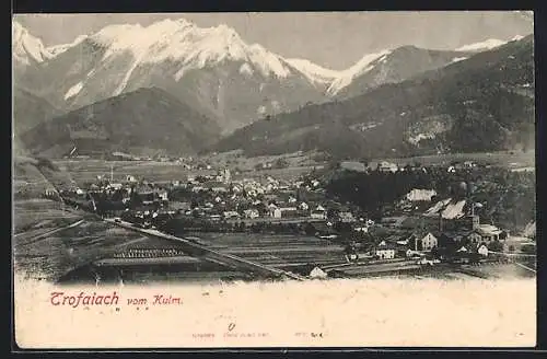 AK Trofaiach, Totalansicht aus der Vogelschau