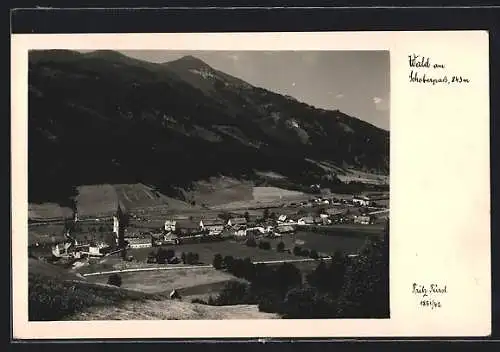 AK Wald am Schoberpass, Ortsansicht von Anhöhe aus