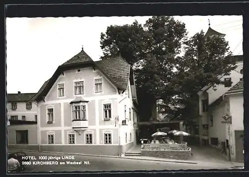 AK Kirchberg am Wechsel, Hotel 1000jährige Linde