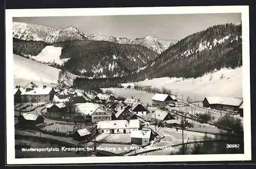 AK Krampen bei Neuberg, Wintersportplatz im Schnee