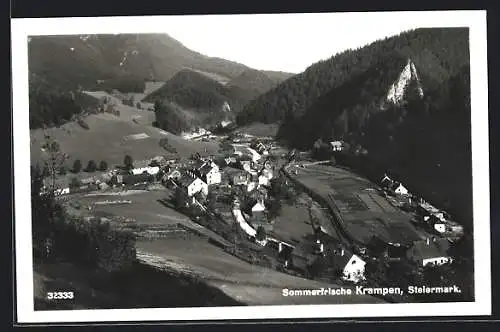 AK Krampen /Steiermark, Ortsansicht aus der Vogelschau