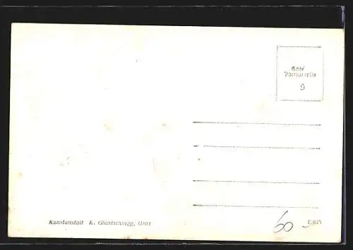 AK Kindberg /Steiermark, Ortsansicht vor bewaldeten Bergen