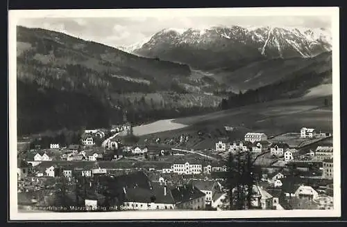 AK Mürzzuschlag, Totalansicht mit Schneealpe