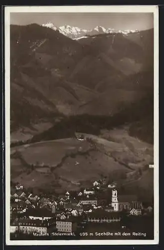 AK Mautern /Steiermark, Ortsansicht mit dem Reiting