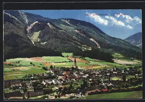 AK Rottenmann, Ortsansicht mit Bergen