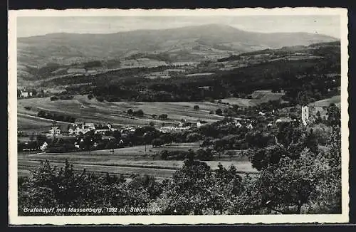 AK Grafendorf /Steiermark, Ortsansicht mit Massenberg