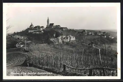 AK Straden /Oststeiermark, Ortsansicht hinter Feldern