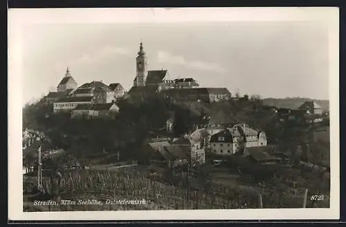 AK Straden /Oststeiermark, Teilansicht mit Feldern