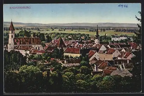 AK Radkersburg, Teilansicht aus der Vogelschau