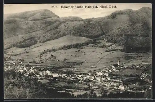 AK Hainfeld /Nied.-Oest., Ortsansicht aus der Vogelschau