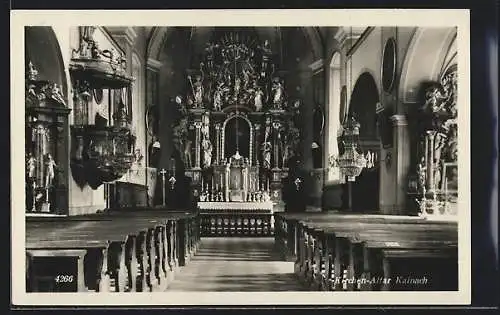 AK Kainach, Kircheninneres mit Altar